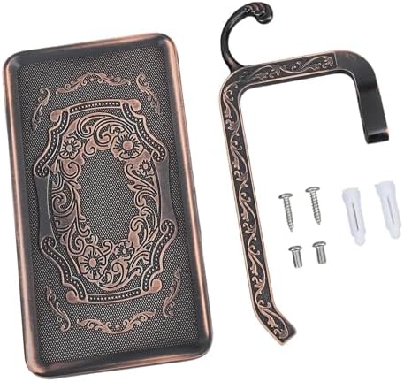 High-Premium Retro Zinc Alloy Toilet Paper Holder for Space-Saving Storage