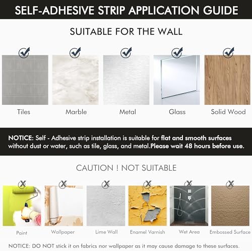 4-Piece Adhesive Towel Holder Stoof for Bathroom or Kitchen