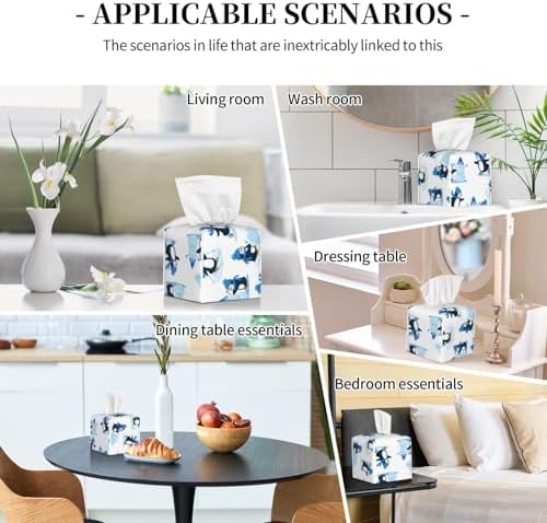 Premium Leather Tissue Box Holder for Home Away Holiday Gift Modern Design Today