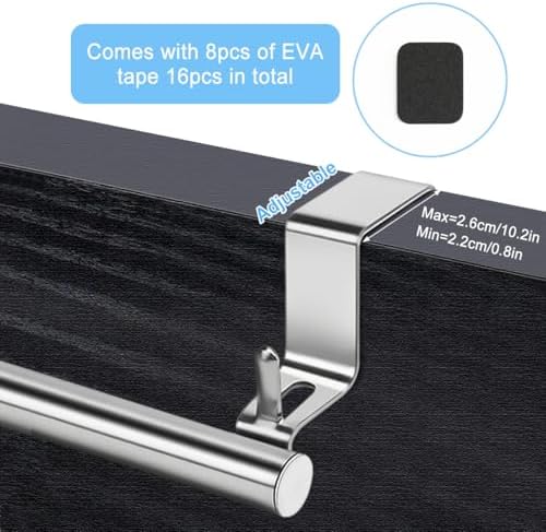 Stainless Steel Over-the-Door Towel Rack