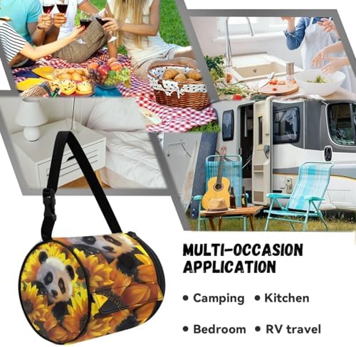 Panda Baby Portable Hanging Toilet Paper Holder for Camping Hiking and Home Use