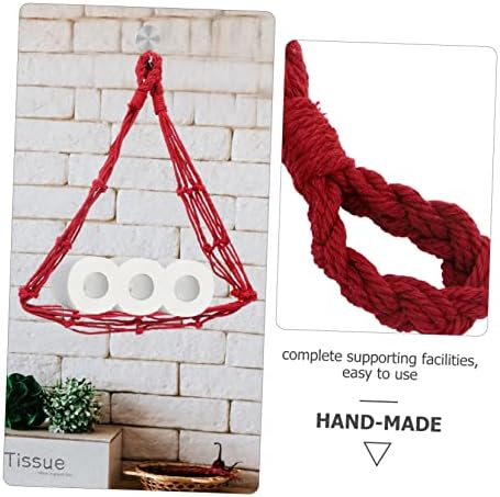 Stylish Wall-Mounted Cotton Rope Towel Holder