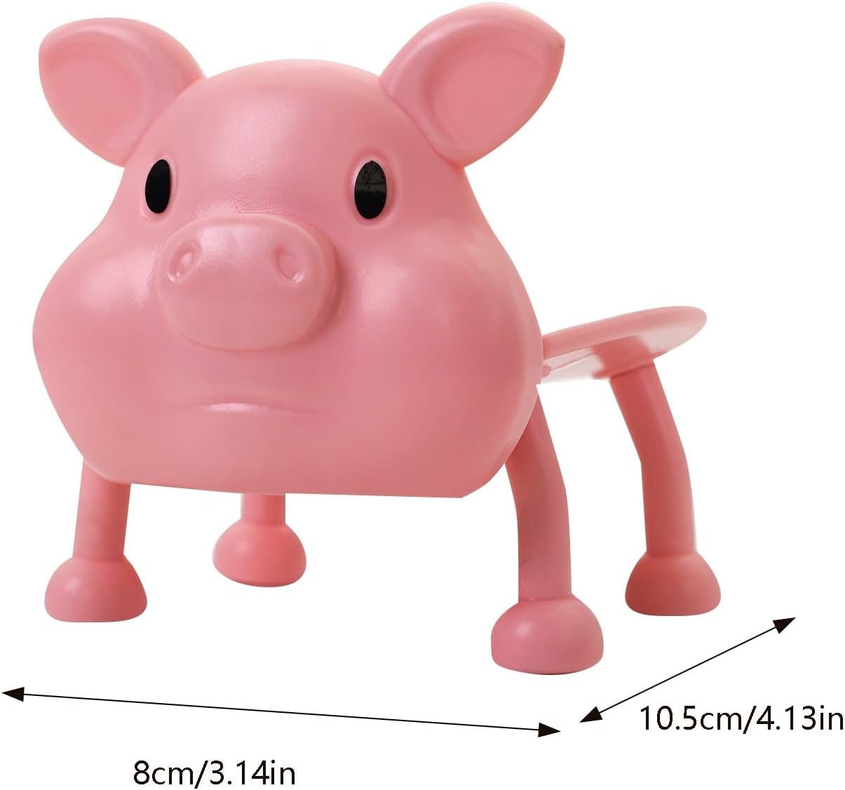 Funny Panda Pink Pig Toilet Paper Holder - 3D Printed self-standing bathroom decor etag