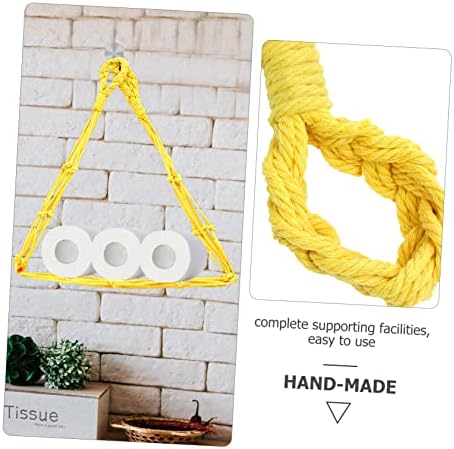 Set of 2 Rope Toilet Tissue Holders for Bathroom Storage