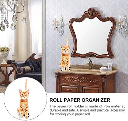 Cute Cat Toilet Paper Holder - 3 Roll Capacity