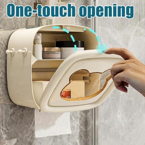 Space-Saving Toilet Paper Holder Durable Versatile for Wipes Tissues