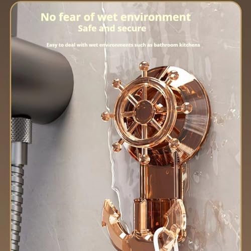 TittarniyaClear Acrylic Towel Glass Shelf Holder No Damage Wall-Mounted 3 Colors Brown