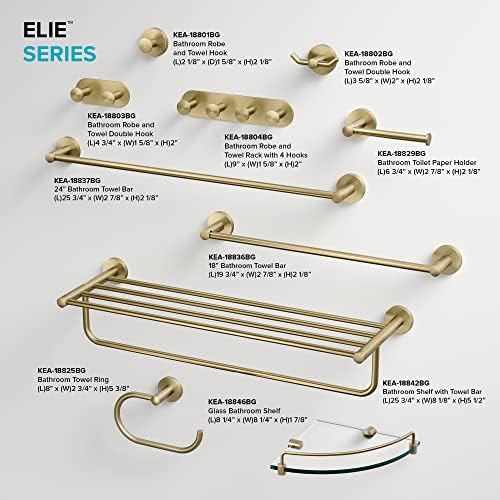 Bath Robe Towel Hook Brushed Gold