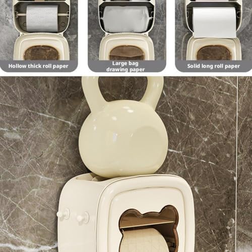 Space-Saving Toilet Paper Holder Durable Versatile for Wipes Tissues