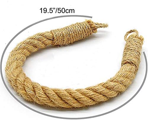 Vibrant Nautical Overview Beachroom Decor toilet paper holder anchored wall mount burlap jute rope holder