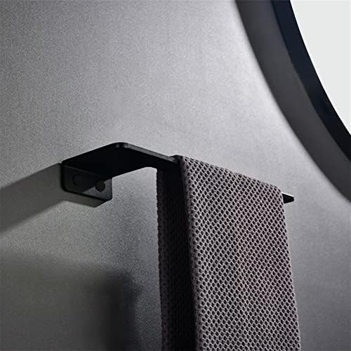 Sturdy Towel Bar Black Aluminum Towel Holder