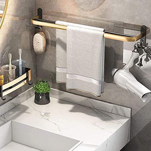 Black Gold Towel Hook Single Bathroom Wall-Mounted Towel Bar