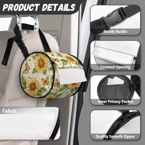 Sunflower Butterfly Toilet Paper Holder