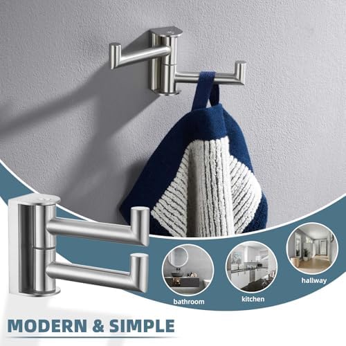 Space-Saving towel hook for Bathroom Kitchen More