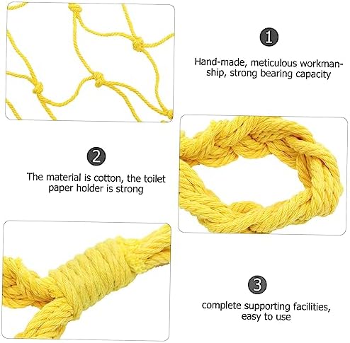 Comfy Fit Cotton Rope Toilet Holder with Hook and downright Eco-friendly