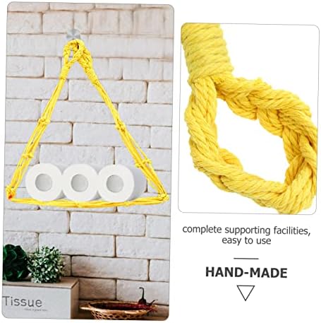 Comfy Fit Cotton Rope Toilet Holder with Hook and downright Eco-friendly