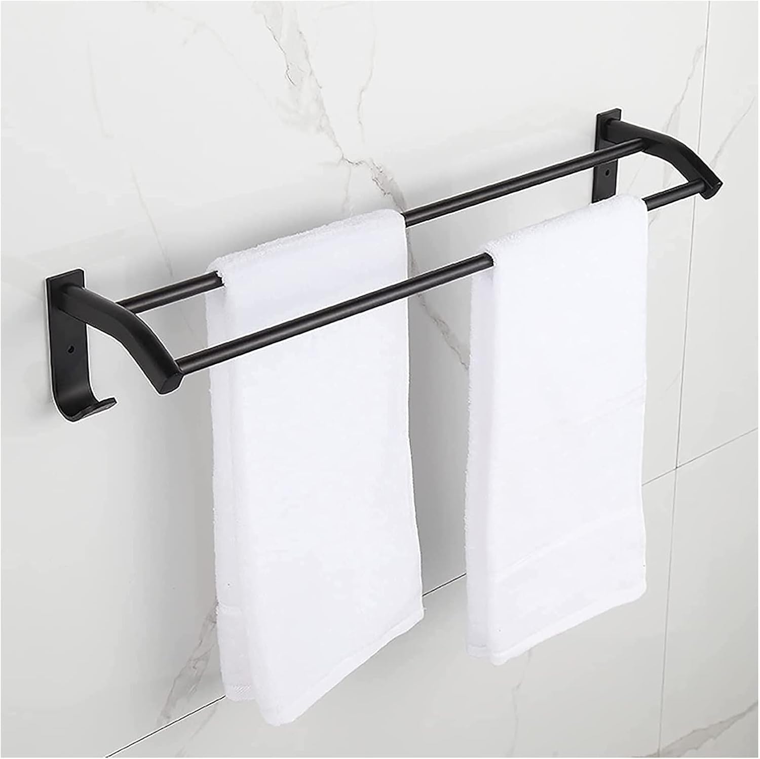 Professional ALDEPO Wall-Mount Towel Rail Set Durable Towel Holder for Bathroom Kitchen