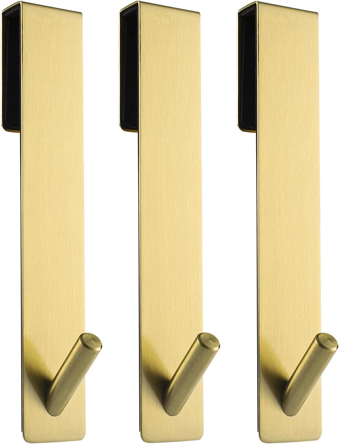 Simtive 3-Piece 7-inch Extendable shower door hooks Anti-Scratch No Drilling Durable 3-Pack for Frameless Glass Doors