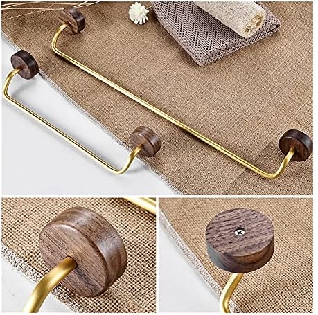 Elegant Solid-Wood Waterfall Towel Bar chic bathroom decor solution