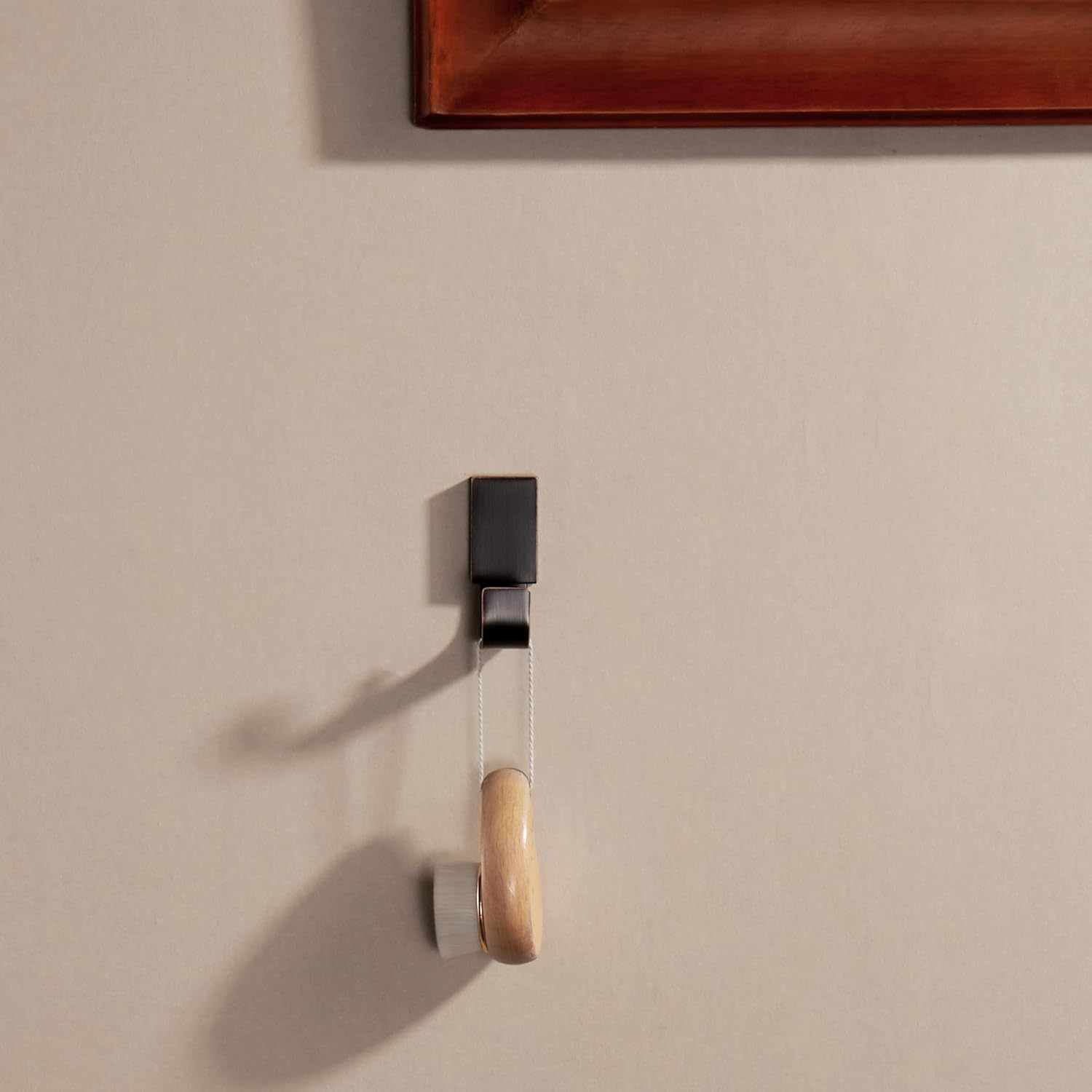 BigBig Home Rust-Resistant Bronze Towel Hooks Oil Rubbed Bathroom Wall-Mounted Space-Saving 4-Pack