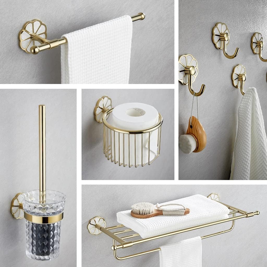 Bathroom Accessory Set - Modern Towel Bar with Storage for Efficient Storage and Stylish Design