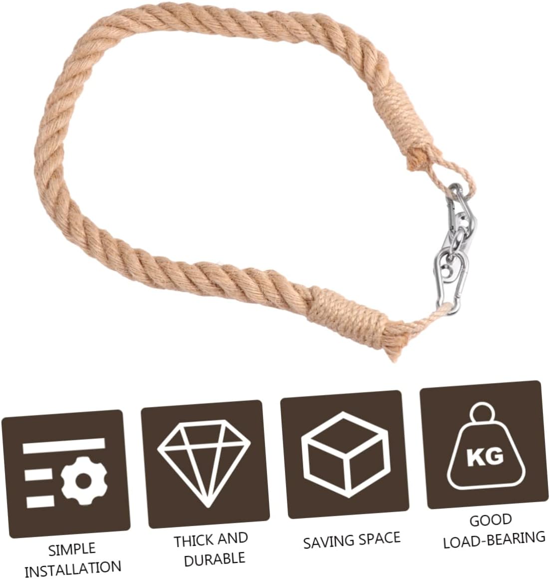 Dont Get Tied Up in the flushed - Jute Rope Towel Holder for Nautical Washrooms