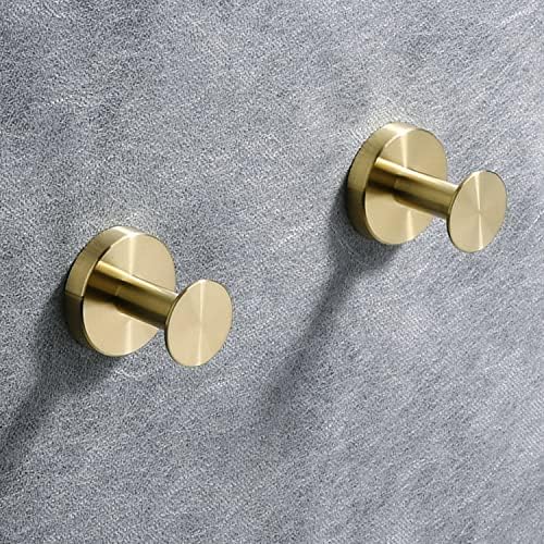 NEWRAIN 4-Pack Modern Towel Hangers for Bathroom Durable Easy to Install