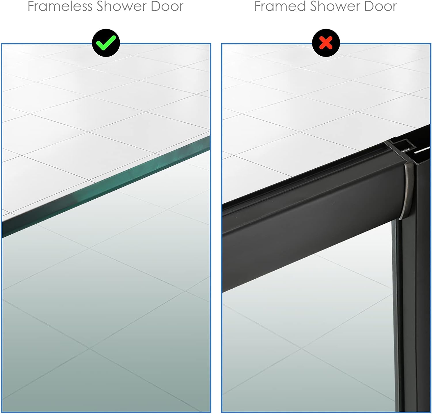 Simtive 3-Piece 7-inch Extendable shower door hooks Anti-Scratch No Drilling Durable 3-Pack for Frameless Glass Doors