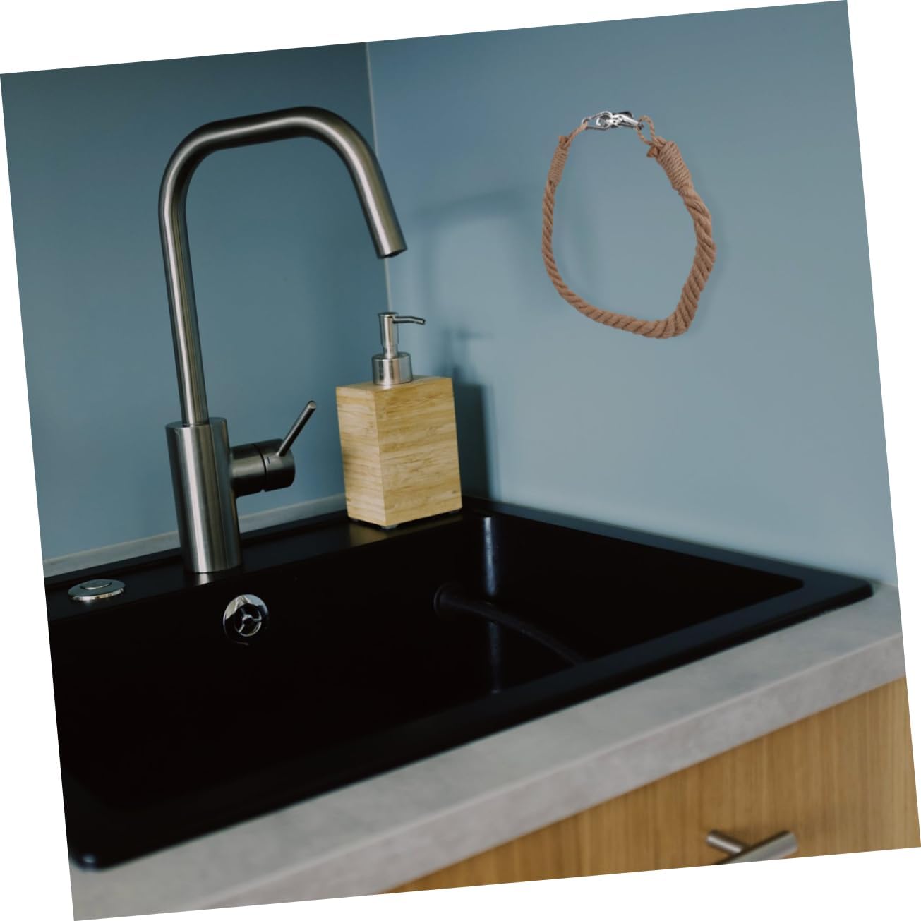 Elegant Nautical Jute Rope Towel Holder for Bathroom Decor 10 Words