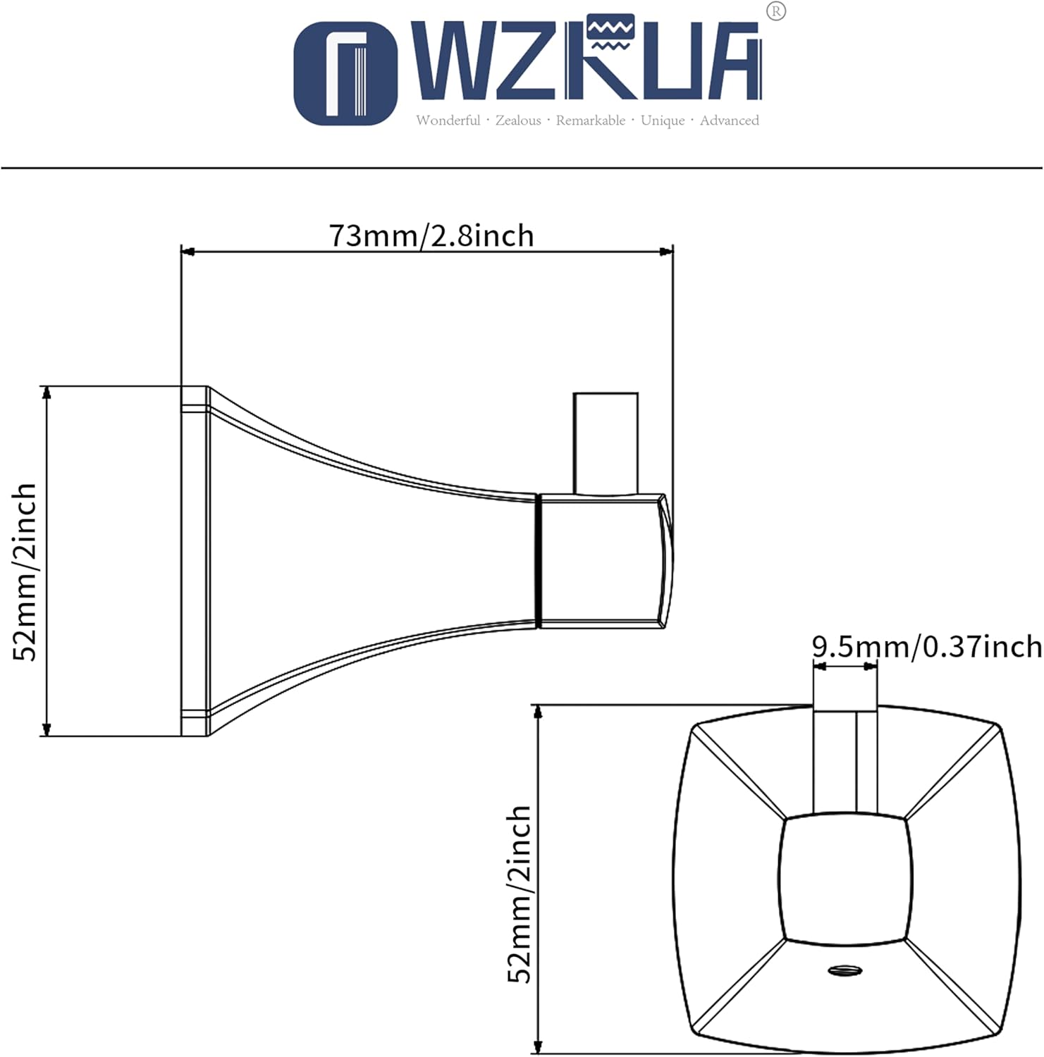 Towel Hook Set of 2 Matte Black Wall Hook for Bathroom Kitchen Bedroom