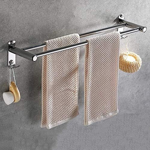 Wall-Mounted Rounded Towel Bar for Bathrooms Space-Saving 5Kg Capacity