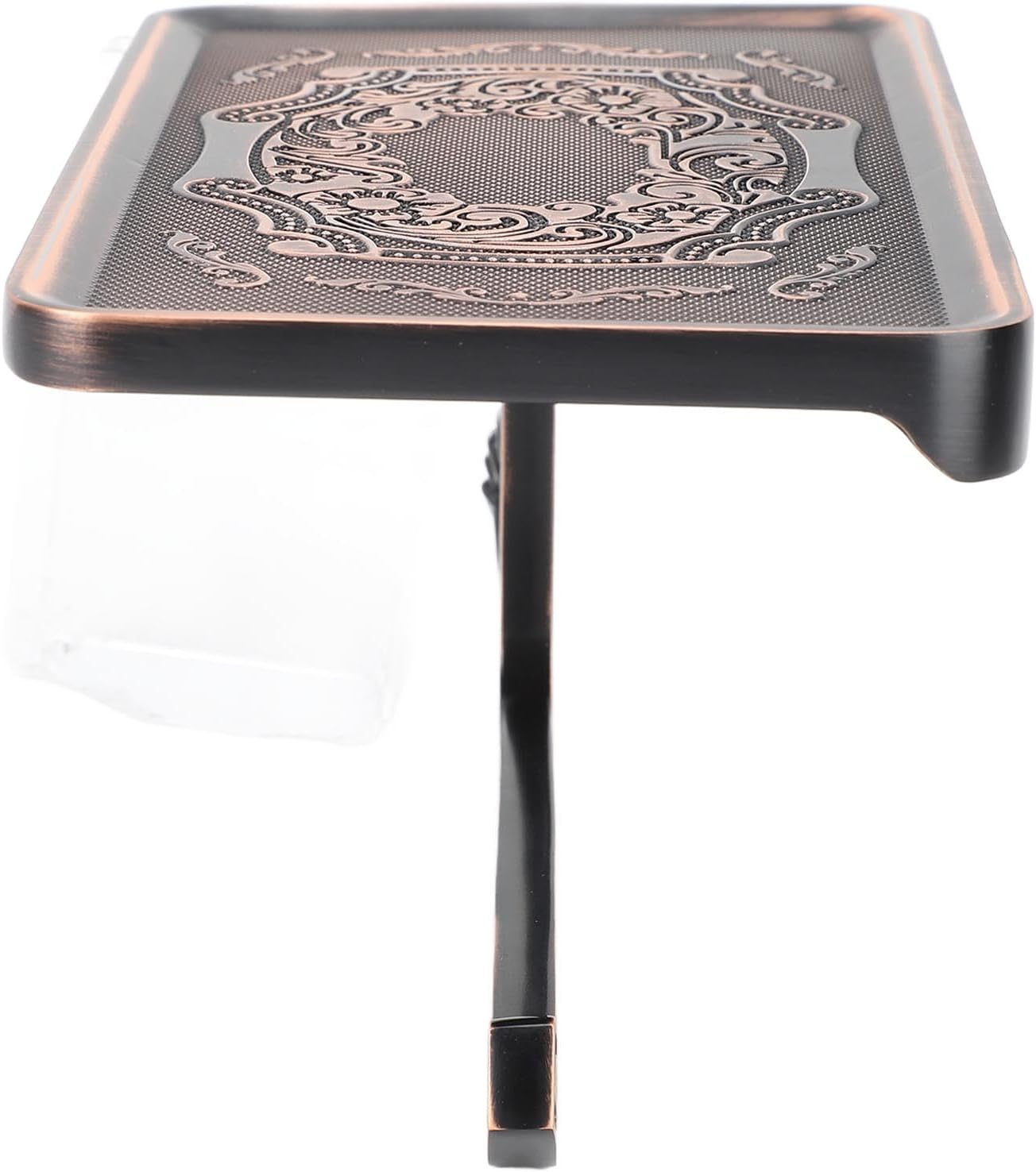 High-Premium Retro Zinc Alloy Toilet Paper Holder for Space-Saving Storage