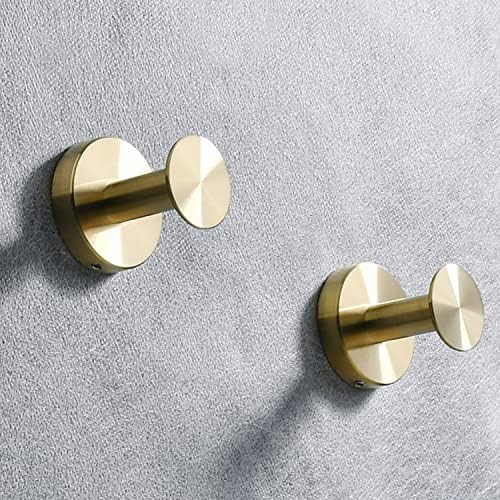 NEWRAIN 4-Pack Modern Towel Hangers for Bathroom Durable Easy to Install