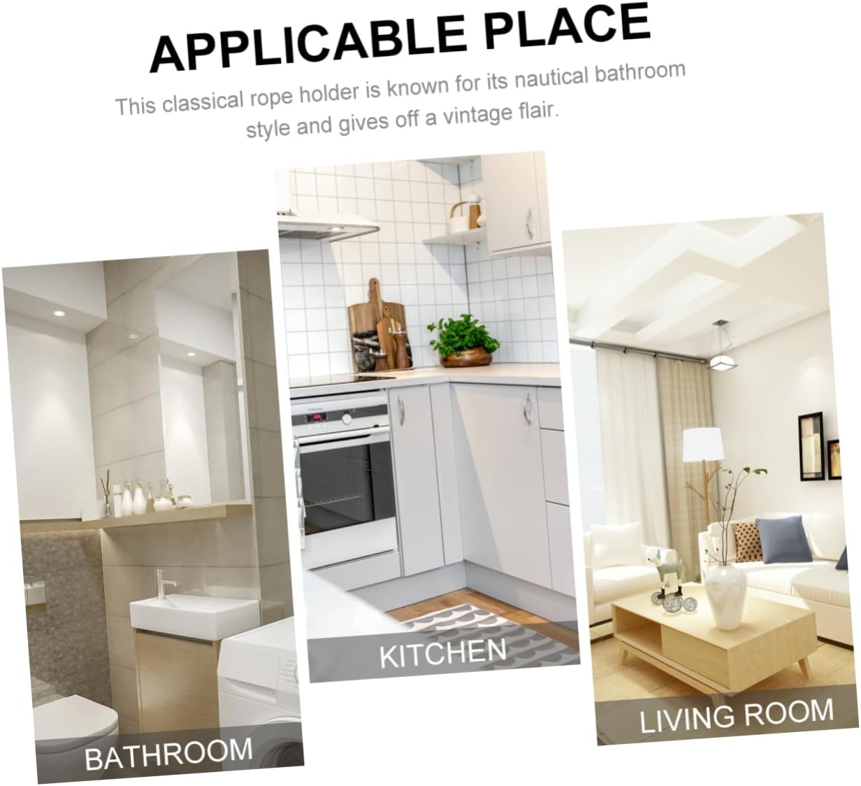 Elegant Nautical Jute Rope Towel Holder for Bathroom Decor 10 Words