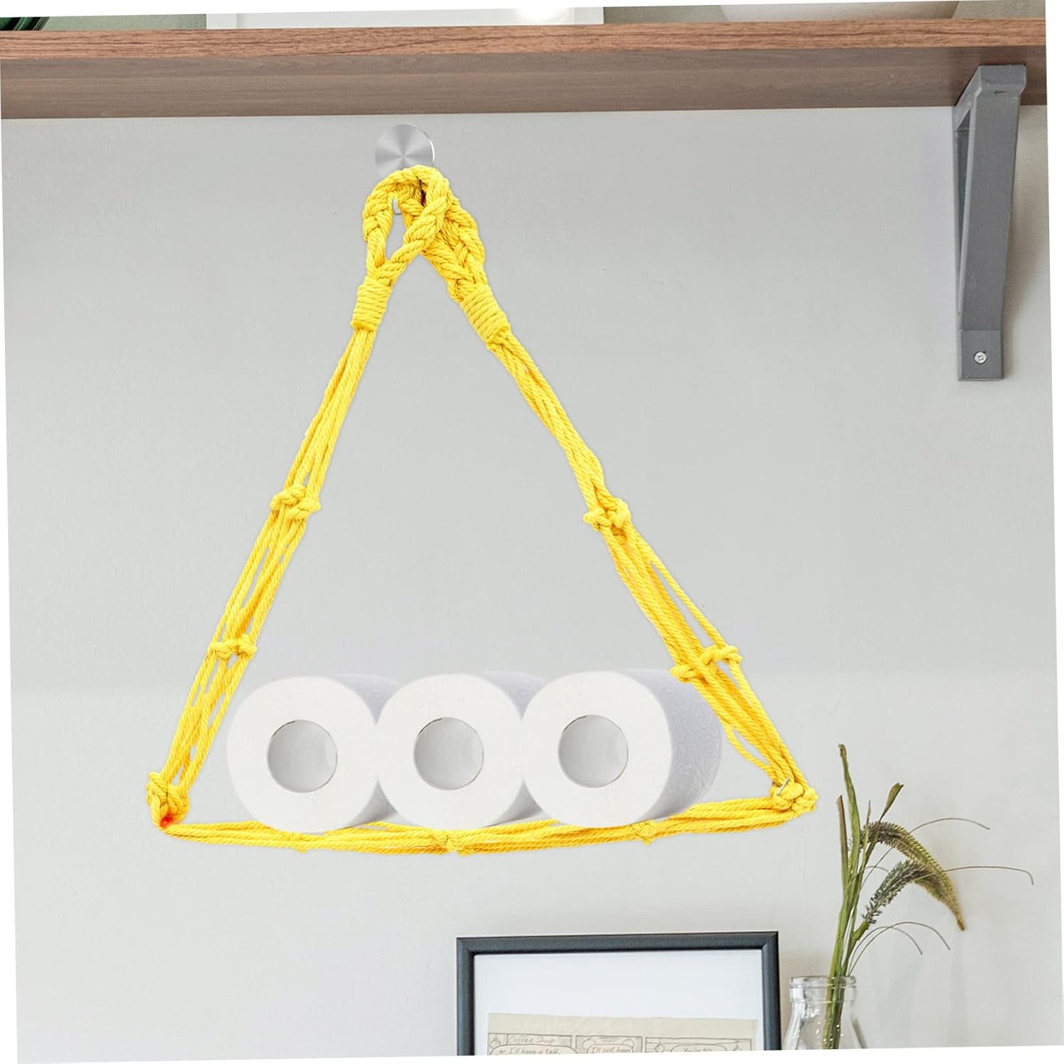 Track Hitter Braided Cotton TP Holder Set for Kitchens Bathrooms 2-Piece Classic Design