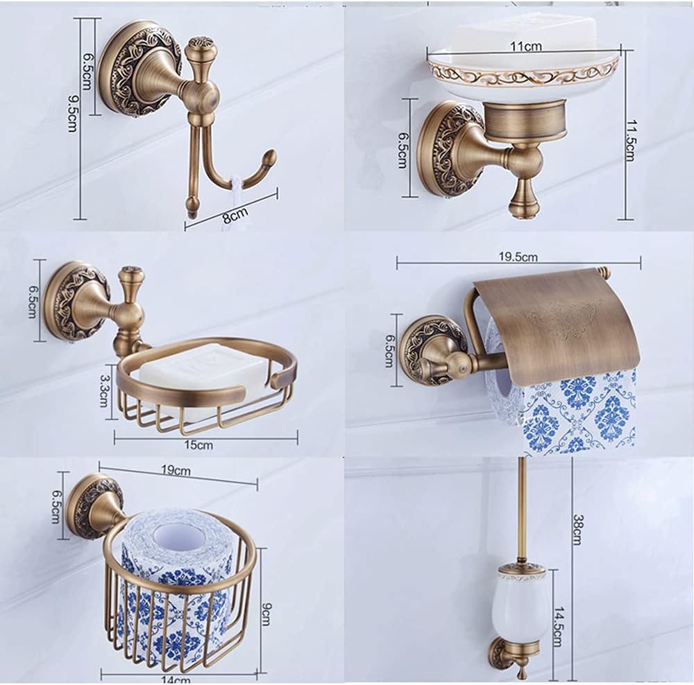 Design Your Dream Bathroom - All Copper Brushed Modern Towel Toilet Paper Holder Wall-Mounted