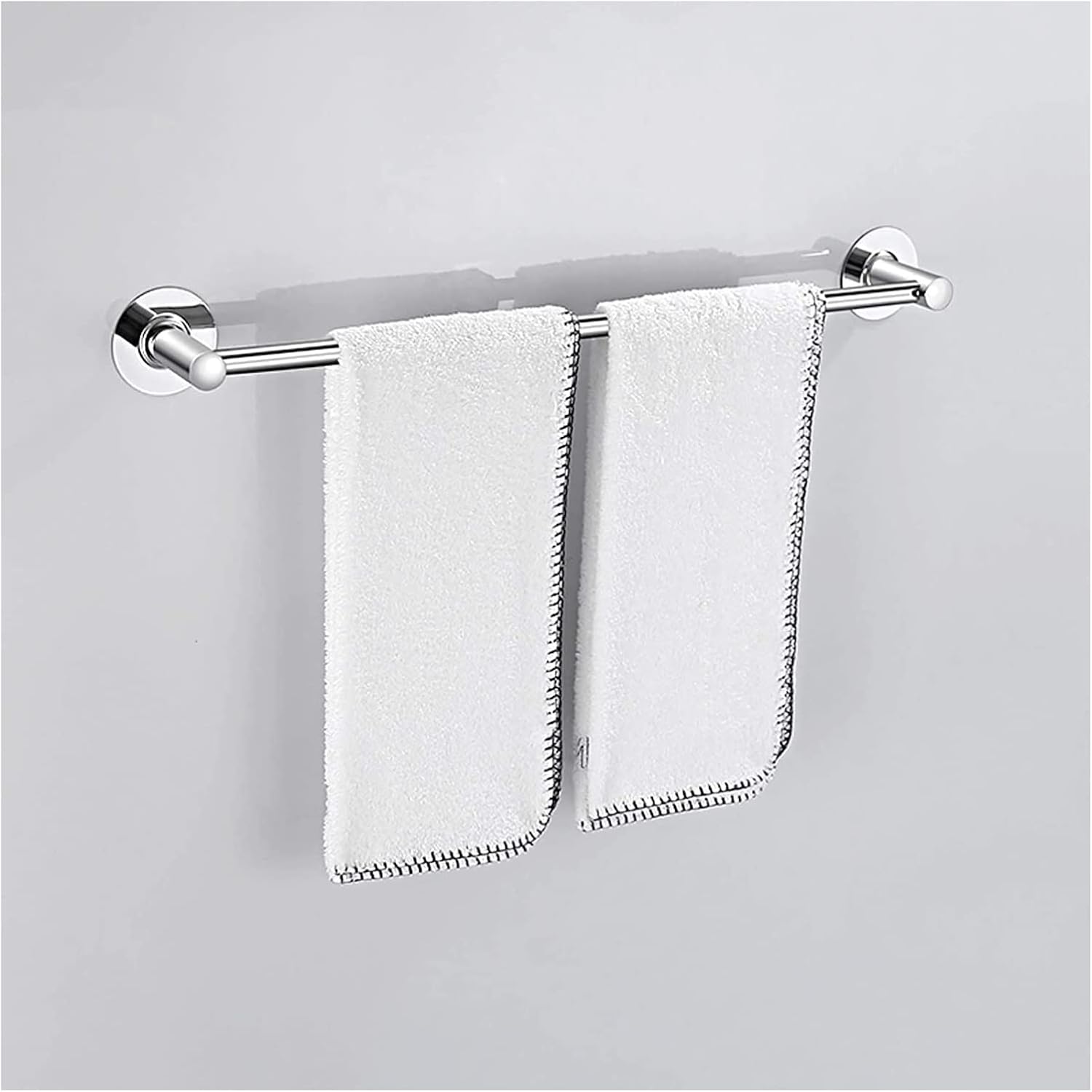 Elegant Adhesive Towel Rail for Bathroom 60cm Colorful Chrysanthemum