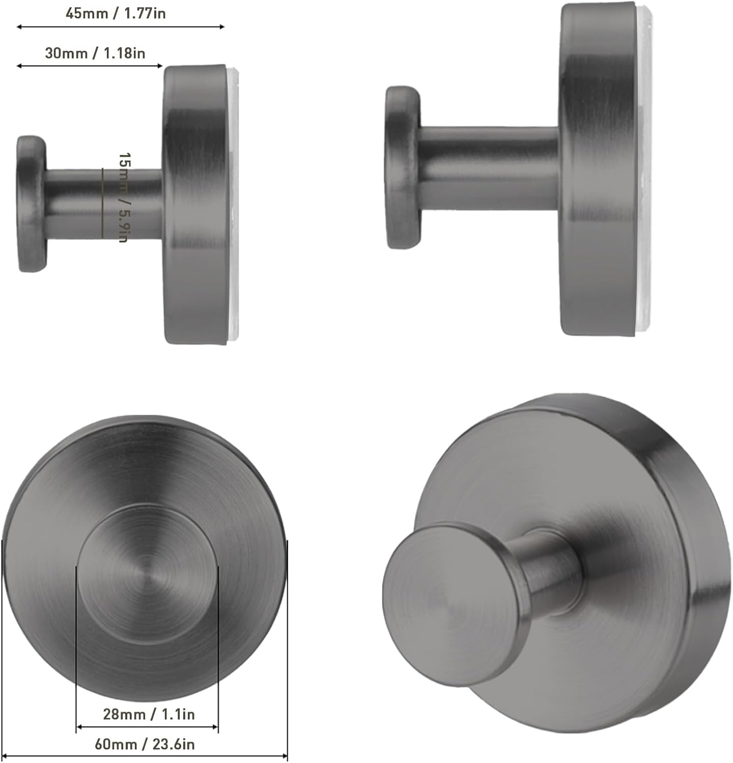 Canareen Suction Cup Hangers for Towels Durable Easy-to-Install Multi-Surface Use