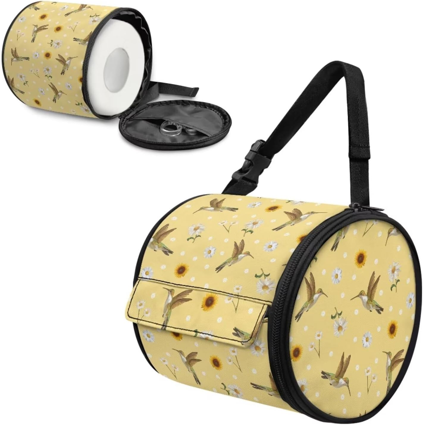 Vibrant Adjustable Hook - Hanging Toilet Paper Organizer for Outdoor Use Vintage Camouflage Design Reusable Durable