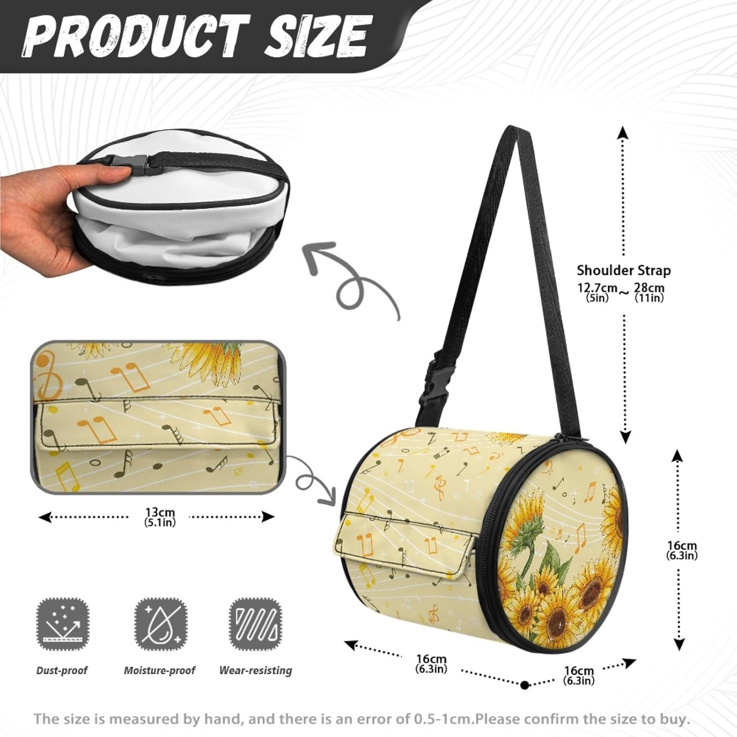 Vintage Sunflower Toilet Paper Holder on a Hook for the Bathroom