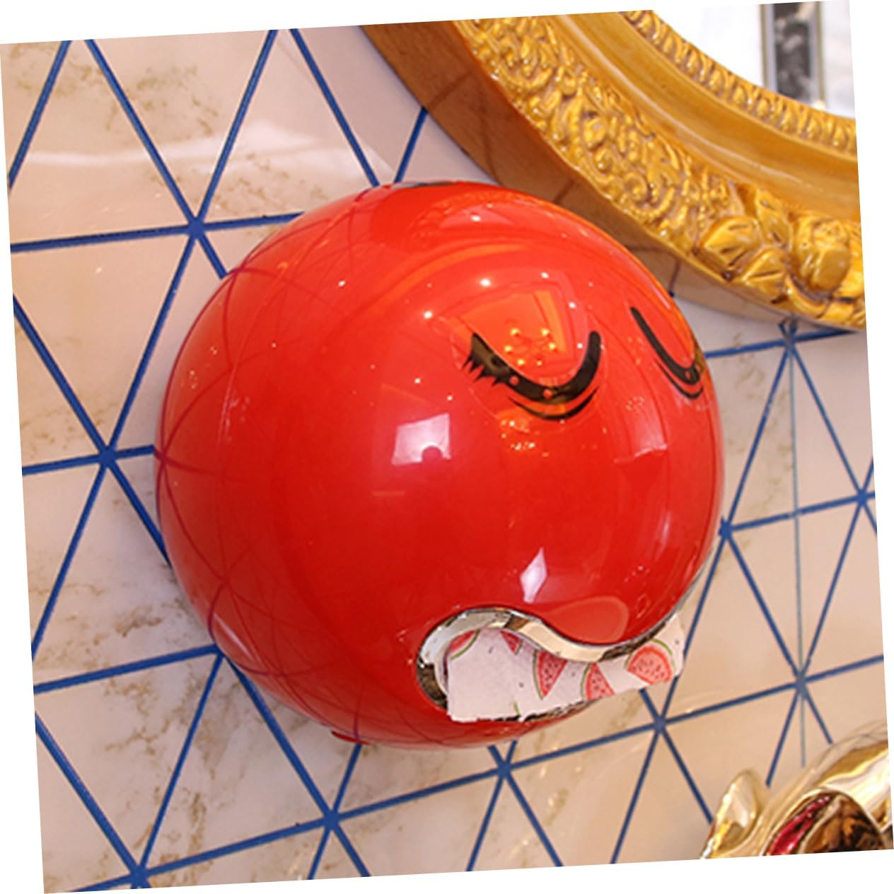 Cartoon Style Paper Towel Holder Unique Design for Bathroom Fast Assemble with Screws