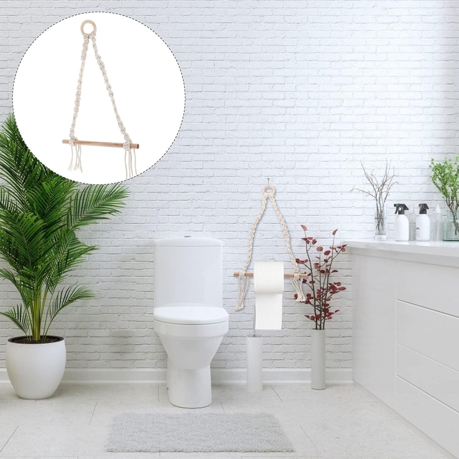 Vibrant Wall-Mounted Toilet Paper Holder By jojofuny Modern Home Decor Retro Style