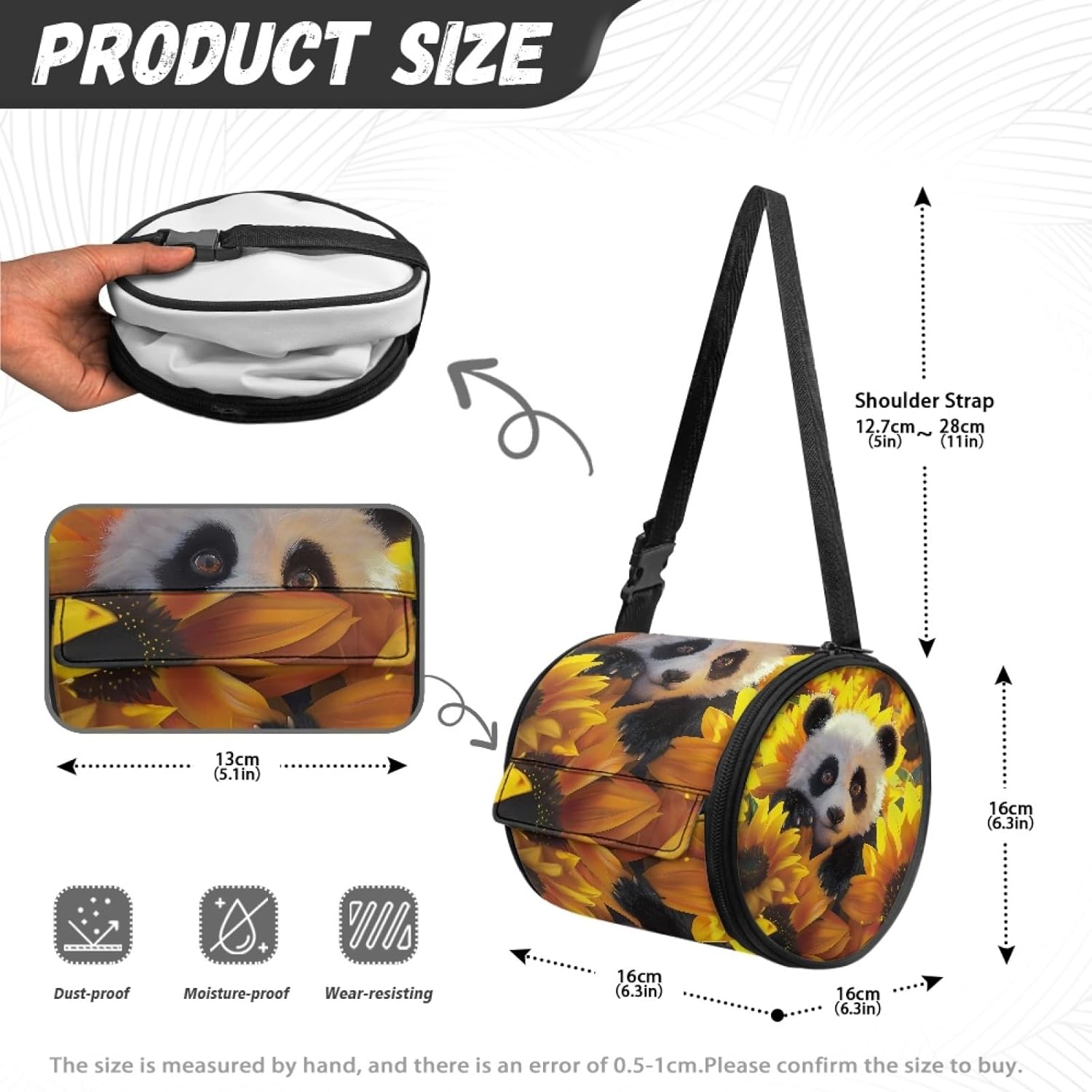 Panda Baby Portable Hanging Toilet Paper Holder for Camping Hiking and Home Use