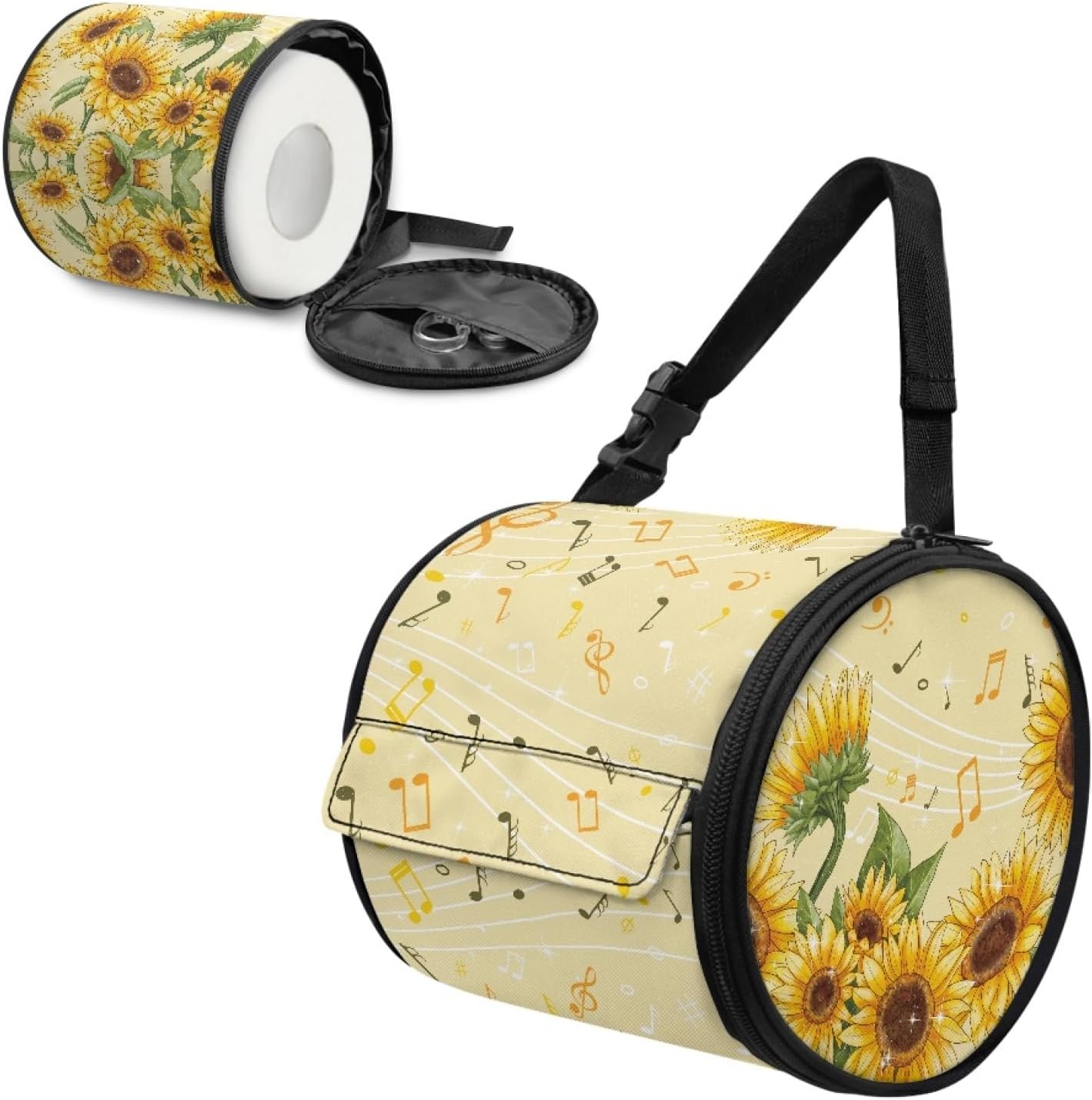 Vintage Sunflower Toilet Paper Holder on a Hook for the Bathroom