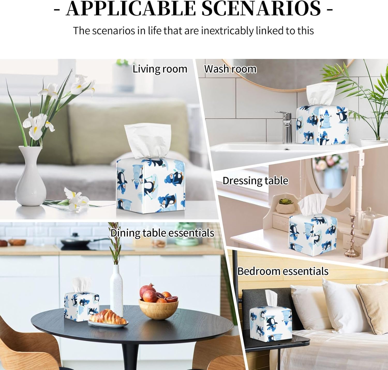 Premium Leather Tissue Box Holder for Home Away Holiday Gift Modern Design Today