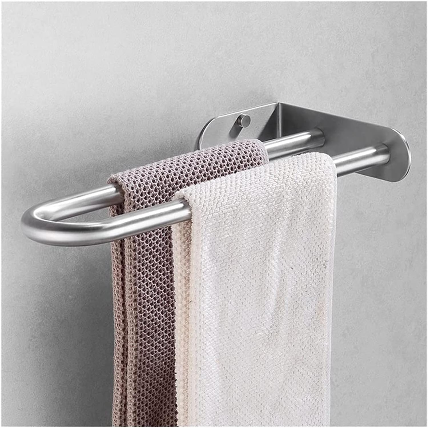 Sturdy Double Towel Holder Stainless Steel Towel Rail for Bathroom Kitchen Bedroom Cabinet wall-Mounted Towel Bar