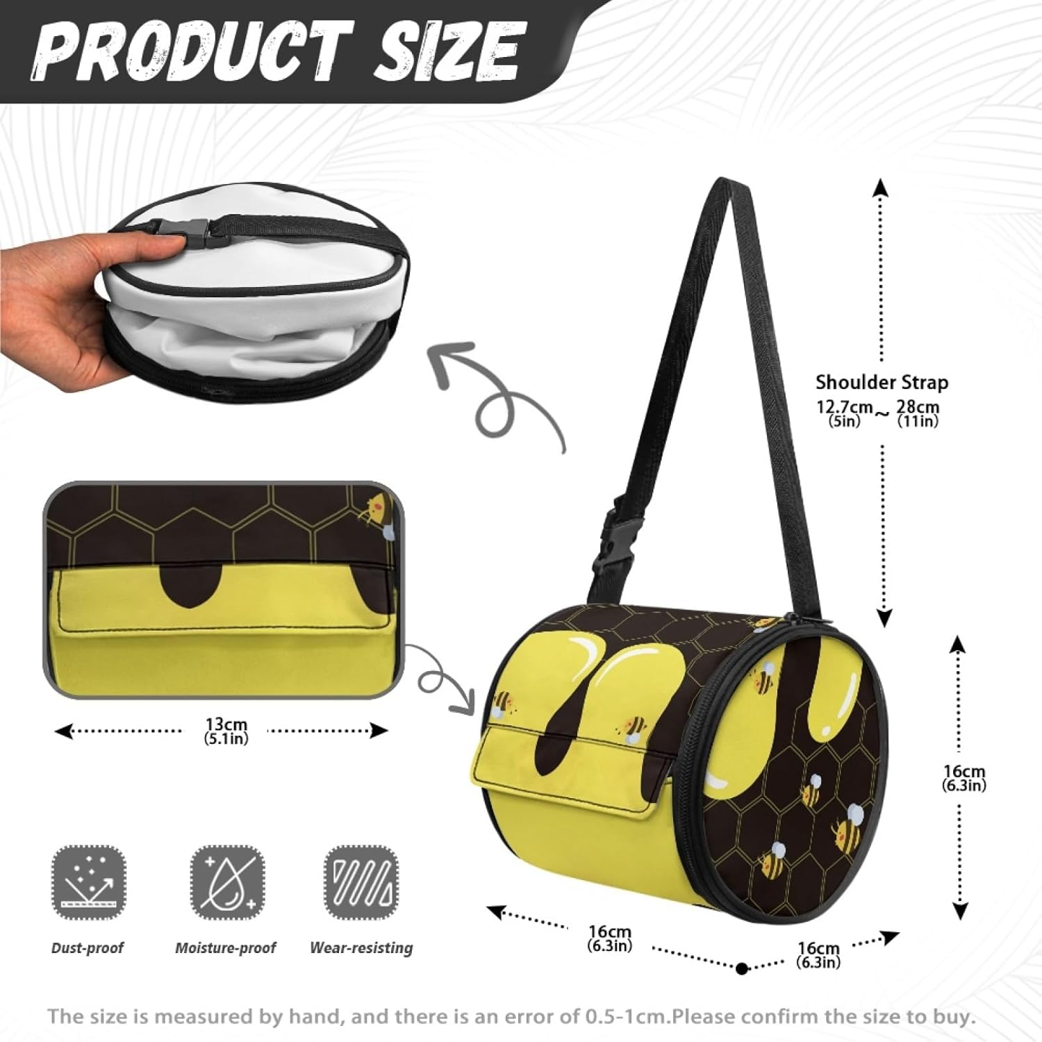 Get Safe Durable GLENLCWE Bee Honey Toilet Paper Holder for Your Home Gift