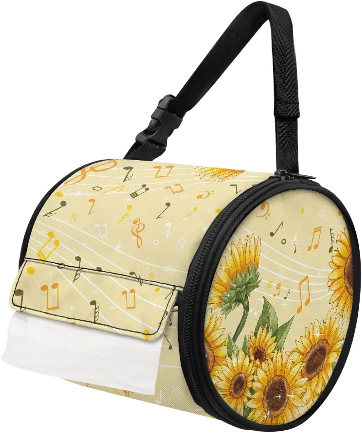 Vintage Sunflower Toilet Paper Holder on a Hook for the Bathroom