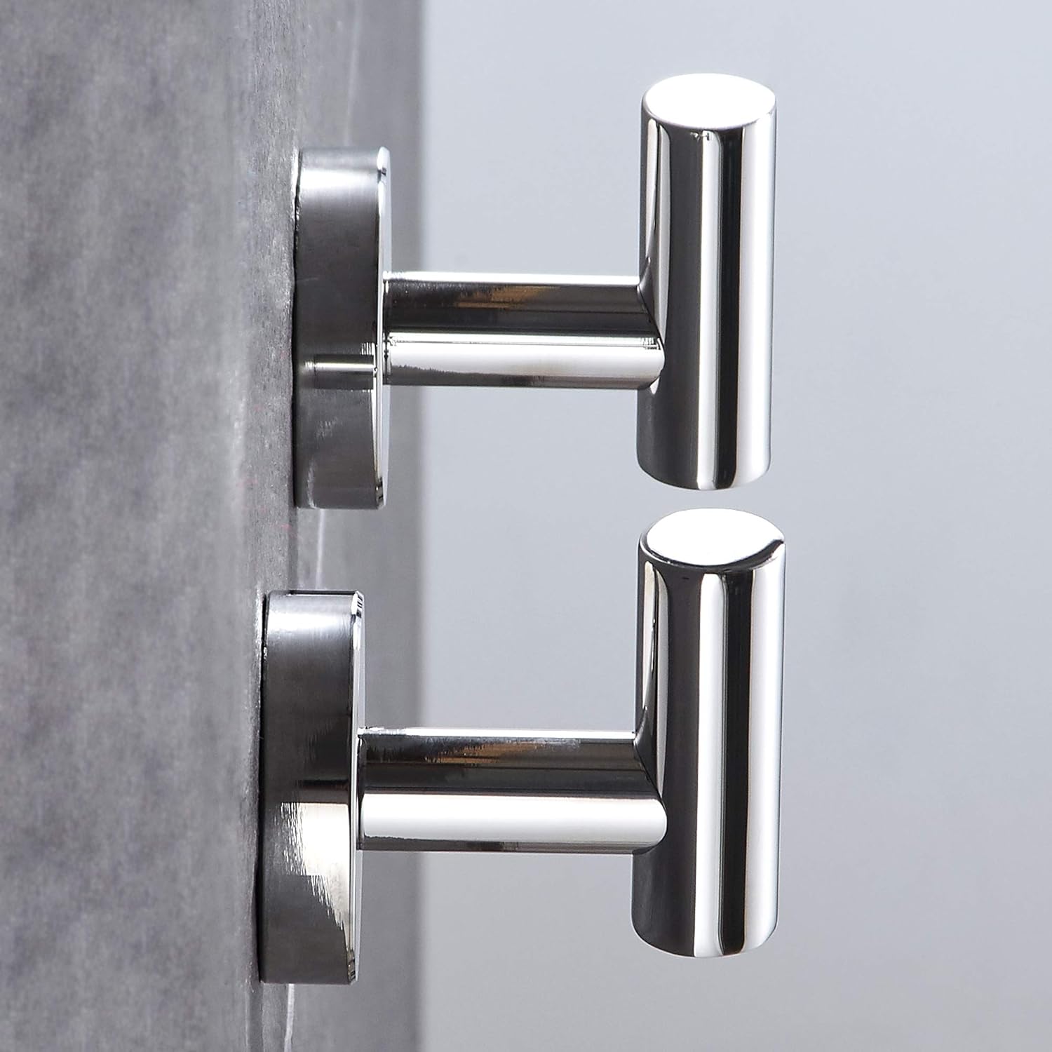 Marmolux Acc Single Coat Towel Hook Polished Chrome Bathroom Kitchen Towel Holder with Hat and Bag Hanger