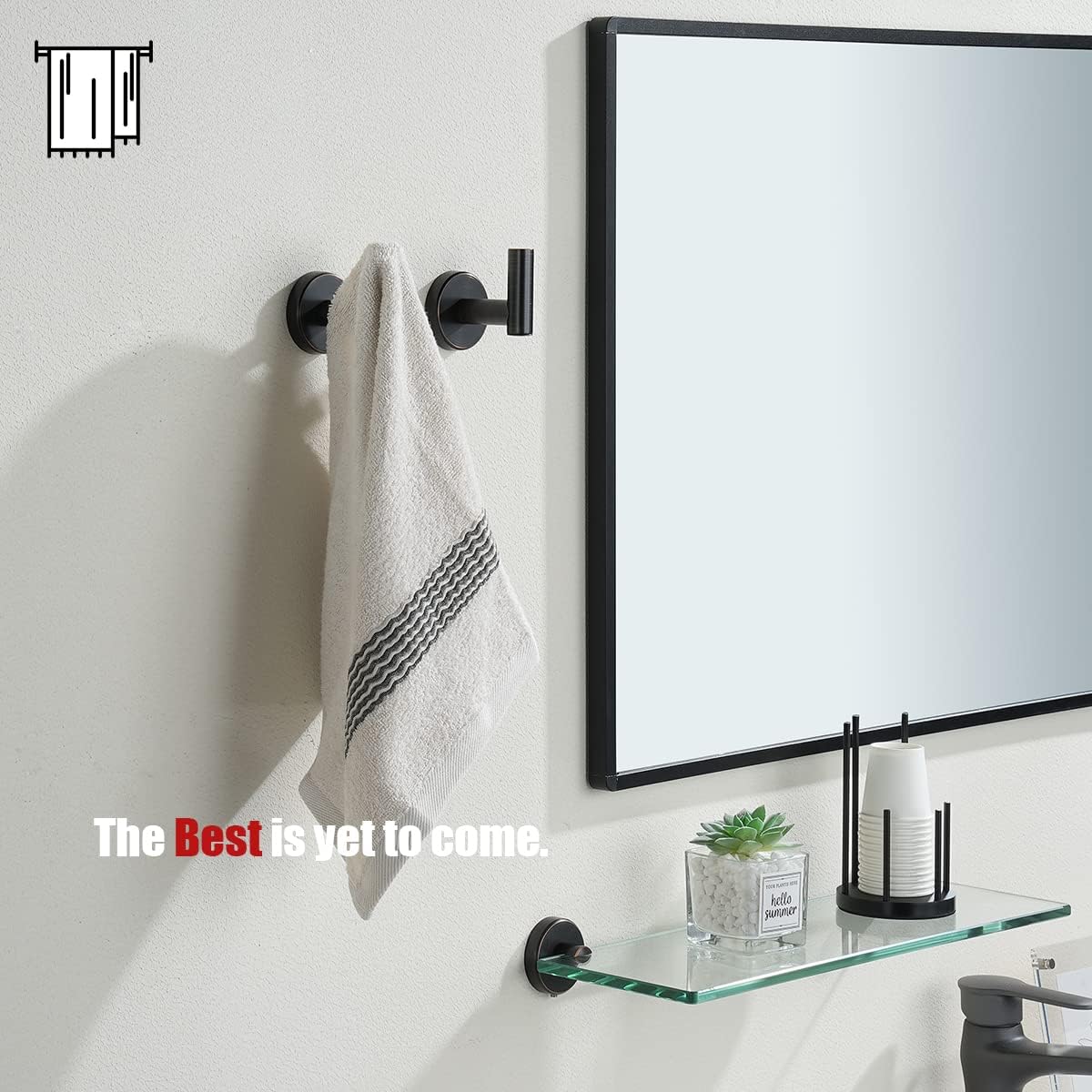 Sturdy 304 Stainless Steel Towel Hook with Oil Rubbed Bronze Finish Pack of 4 for Bathroom Kitchen Garage and More